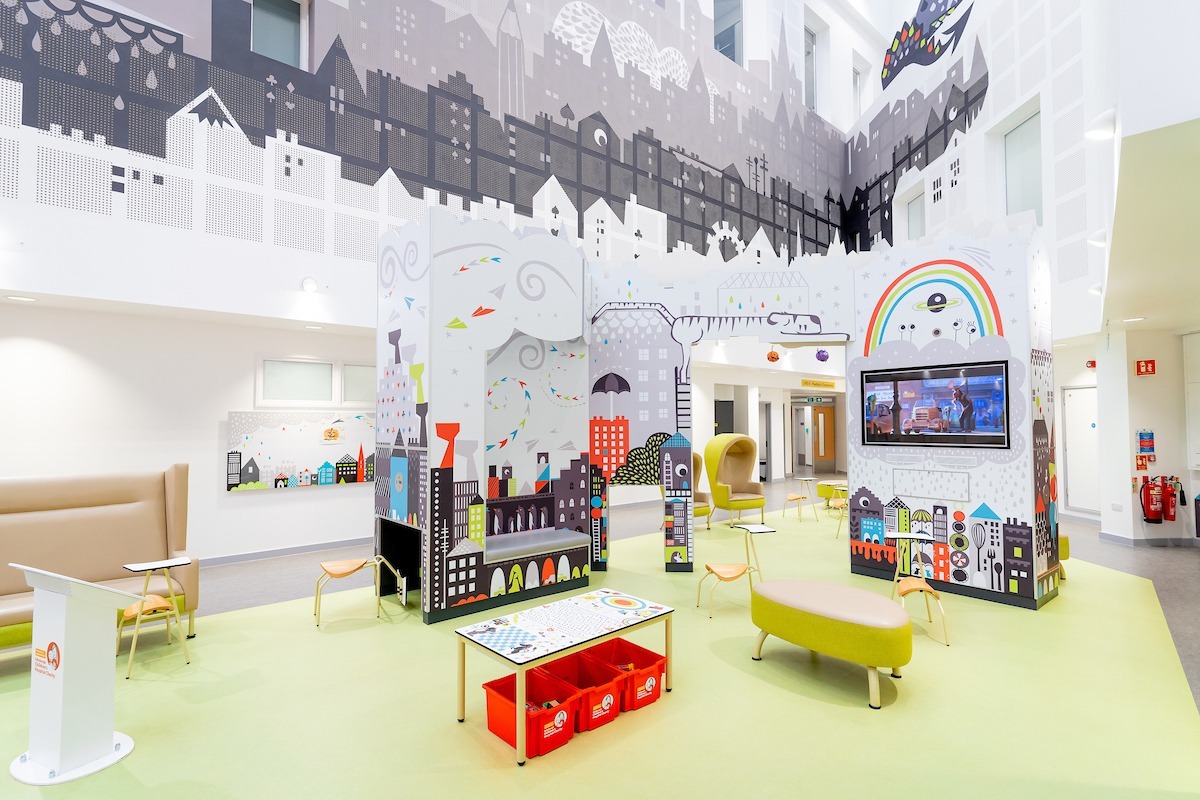 A play area in the Edinburgh Children's Hospital.