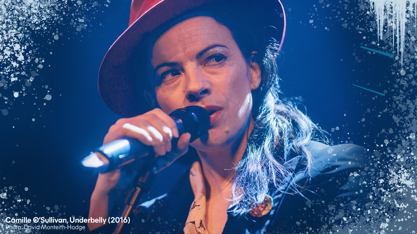 Camille O'Sullivan performing at Underbelly in 2016.
