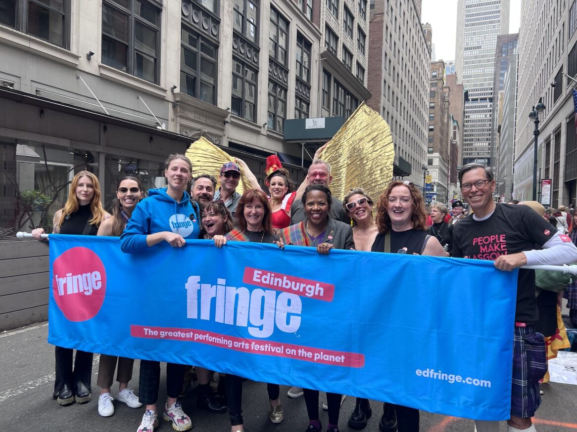 Fringe Society and friends at the Tartan Day Parade
